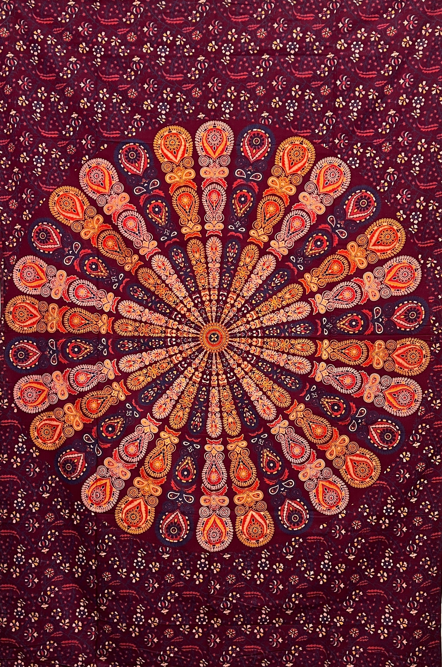 Peacock Flower Mandala Tapestries