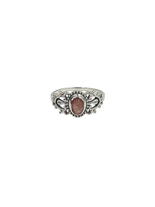 Pink Tourmaline Garden Ring