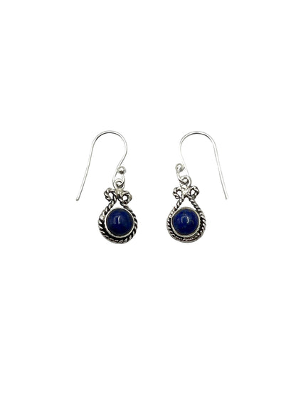 Braided Gemstone Earrings