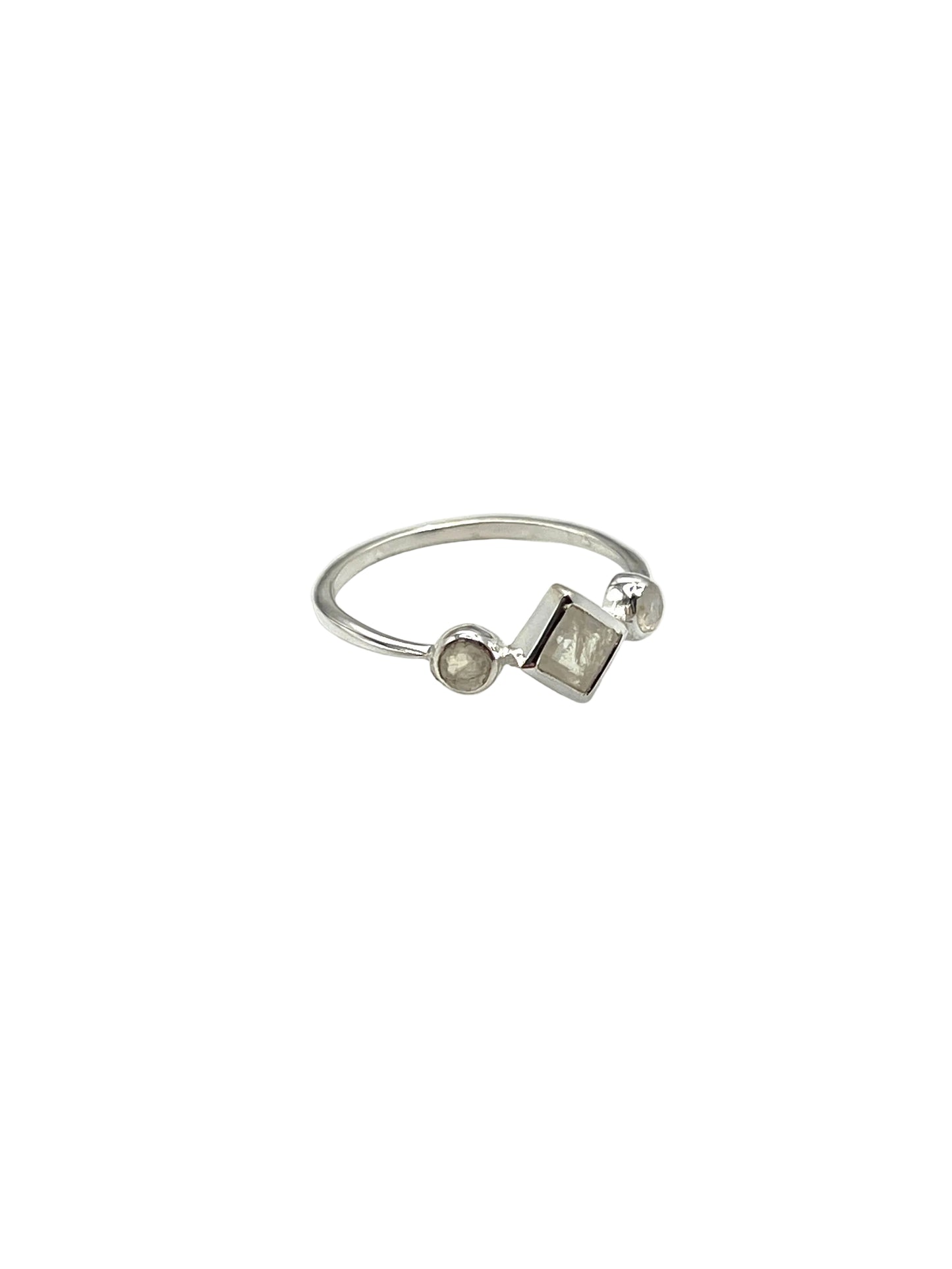 Square Gemstone Rings