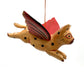Mini Flying Kitty Spirit Chaser Tan & Black Polka Dot