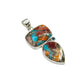 Spiny Oyster Shell Turquoise Pendants