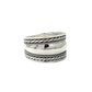 Sterling Silver Simple Thick Braided Ring