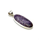 Sterling Silver Charoite Oval Pendants