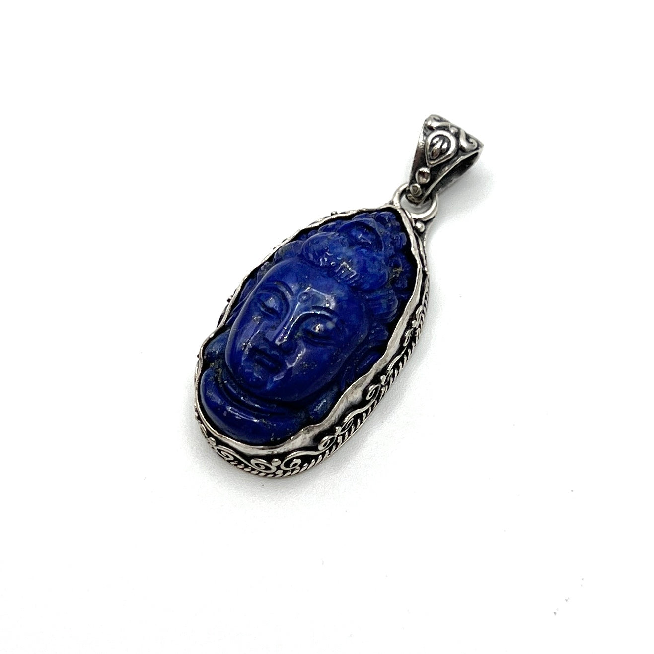 Lapis Lazuli & Opal Quan Yin Pendants