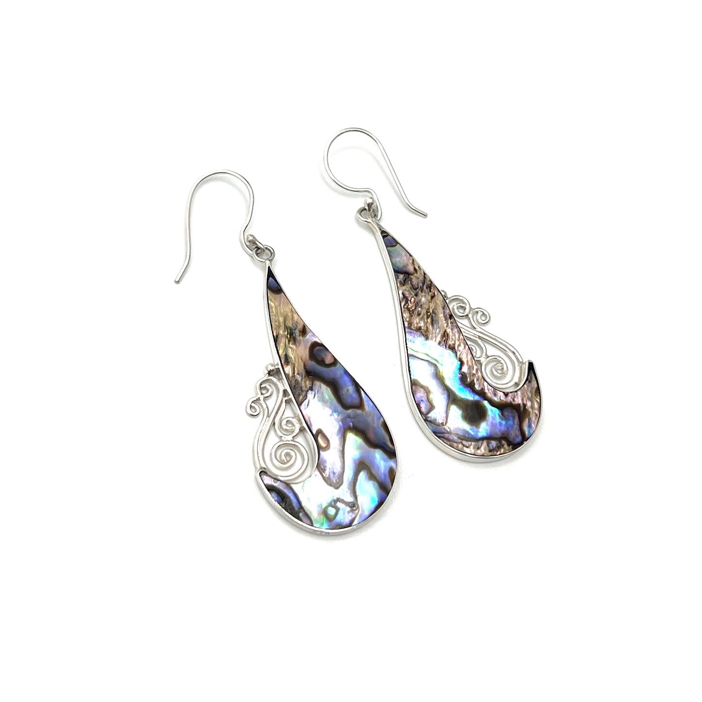 Sterling Silver Abalone Earrings