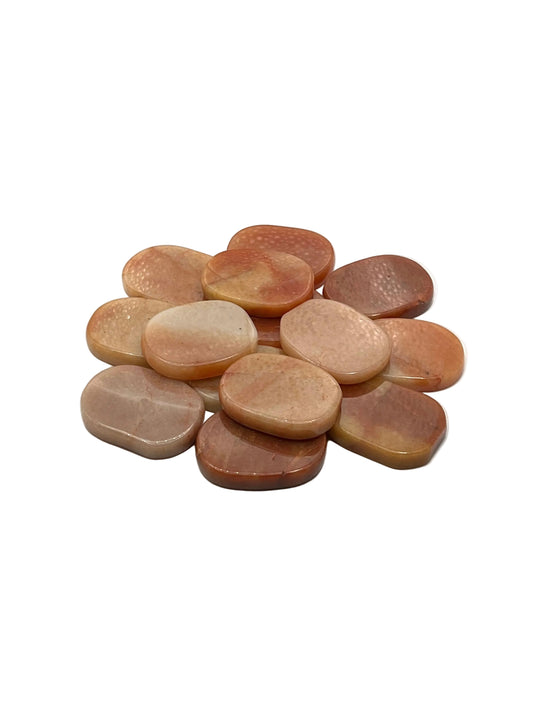 Orange Aventurine Flat Palmstones