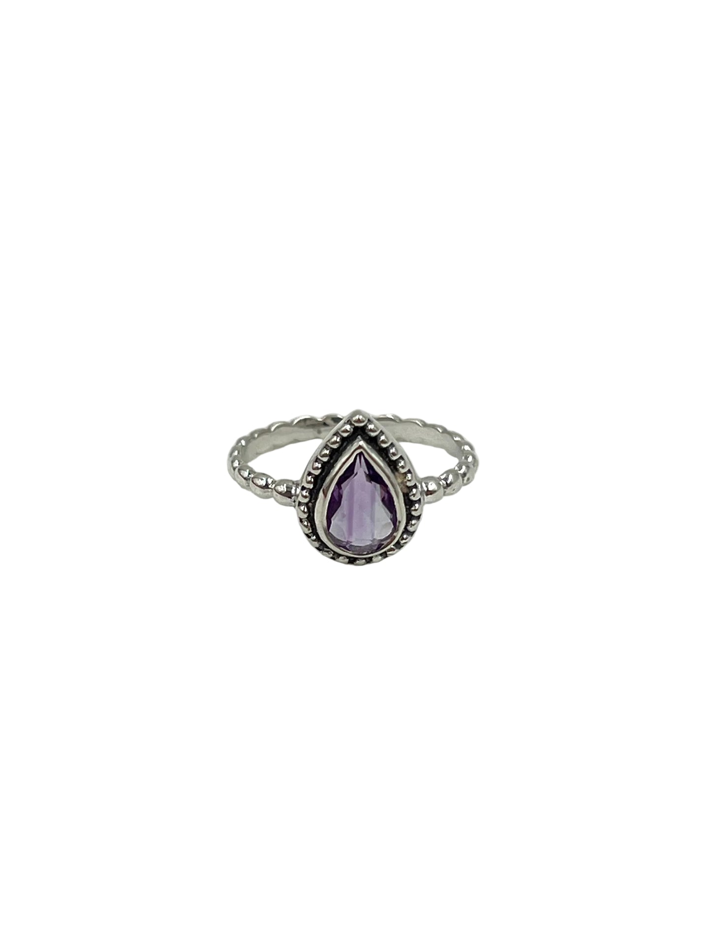 Teardrop Gemstone Beaded Ring