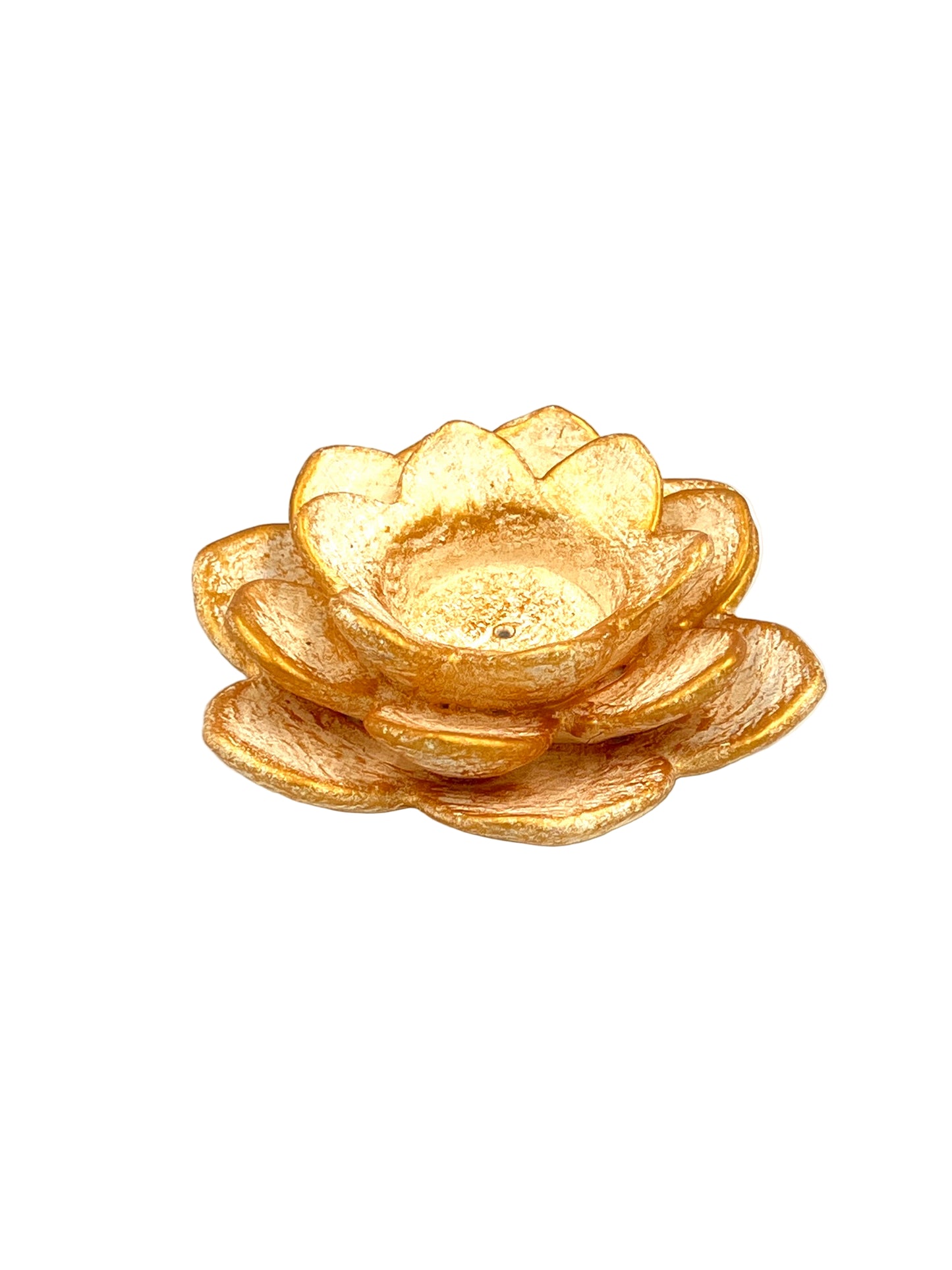 Resin Lotus Tea Candle Holder