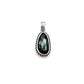 Sterling Silver Beaded Seraphinite Pendants