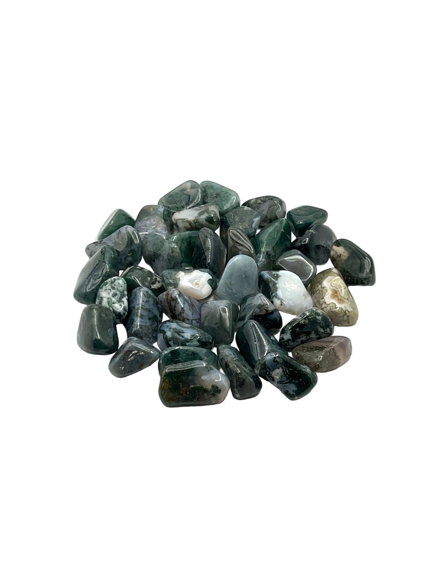 Moss Agate Tumbles