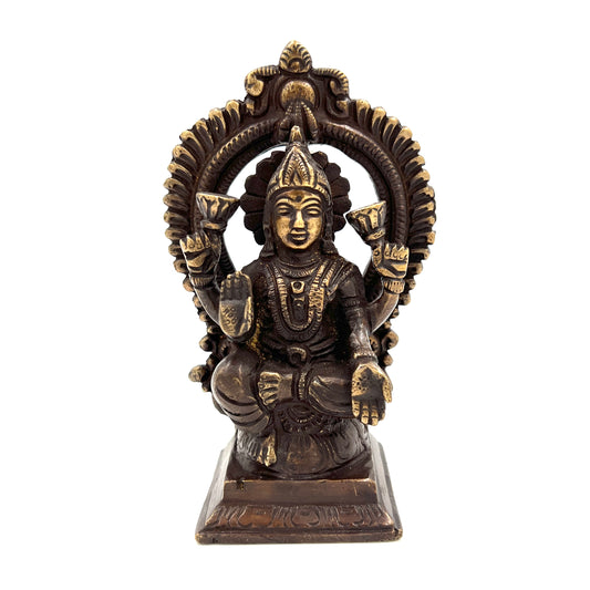 Hand Finished Brass Laxmi Statue