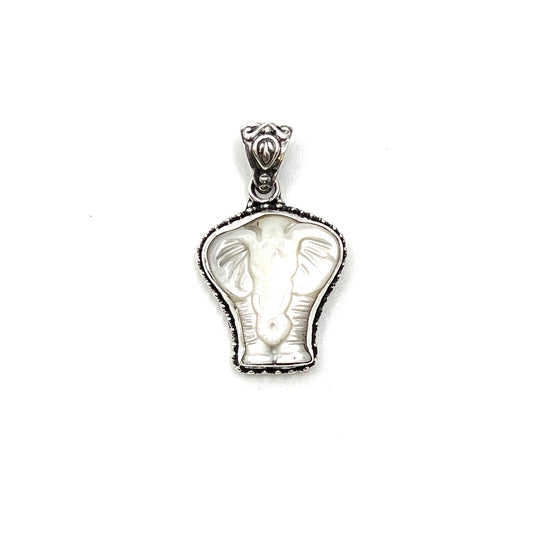 Mother of Pearl Elephant Pendant