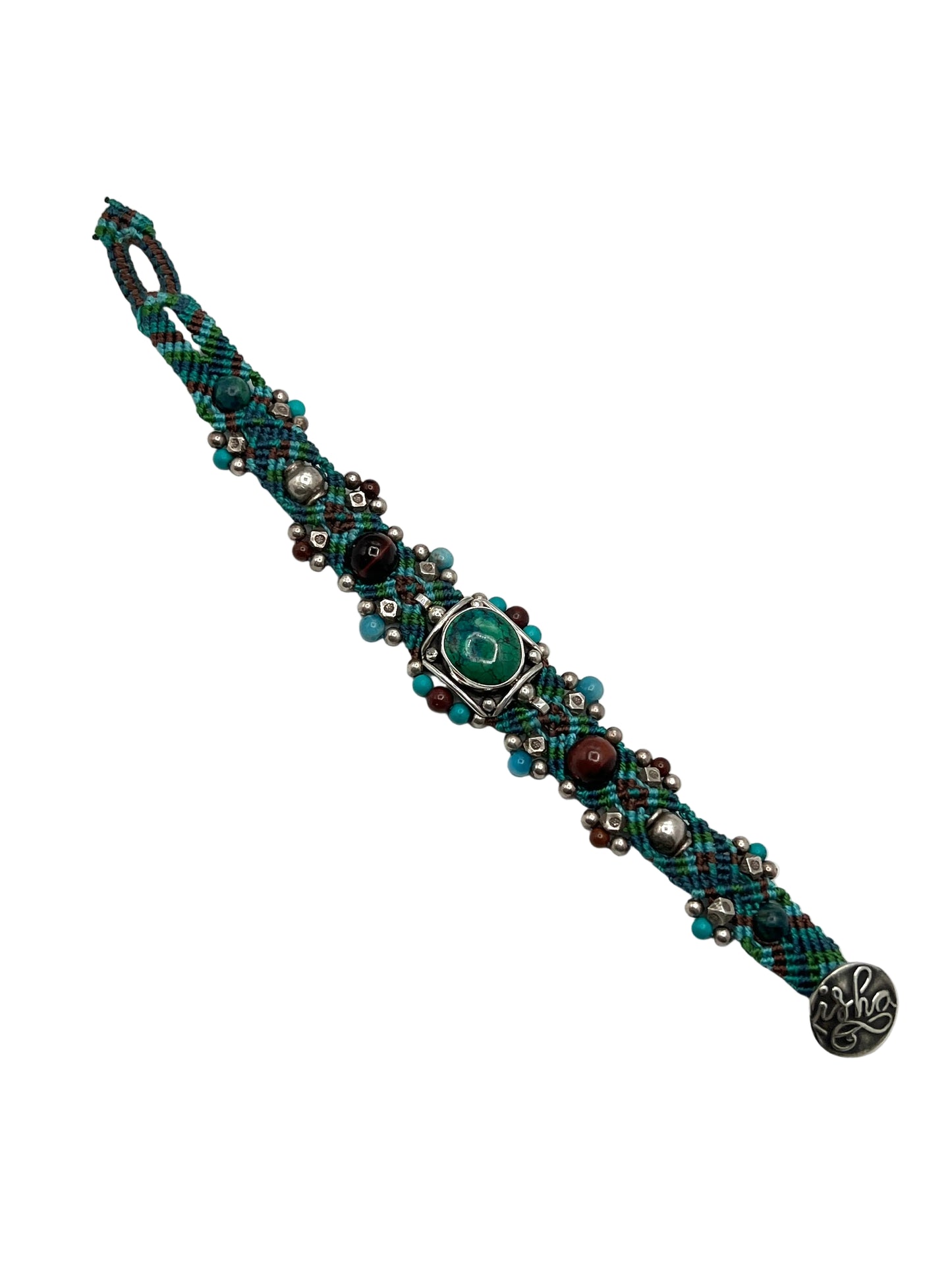 Macrame Chrysocolla Bracelet