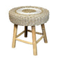 Teakwood & Rattan Table & Stool Sets