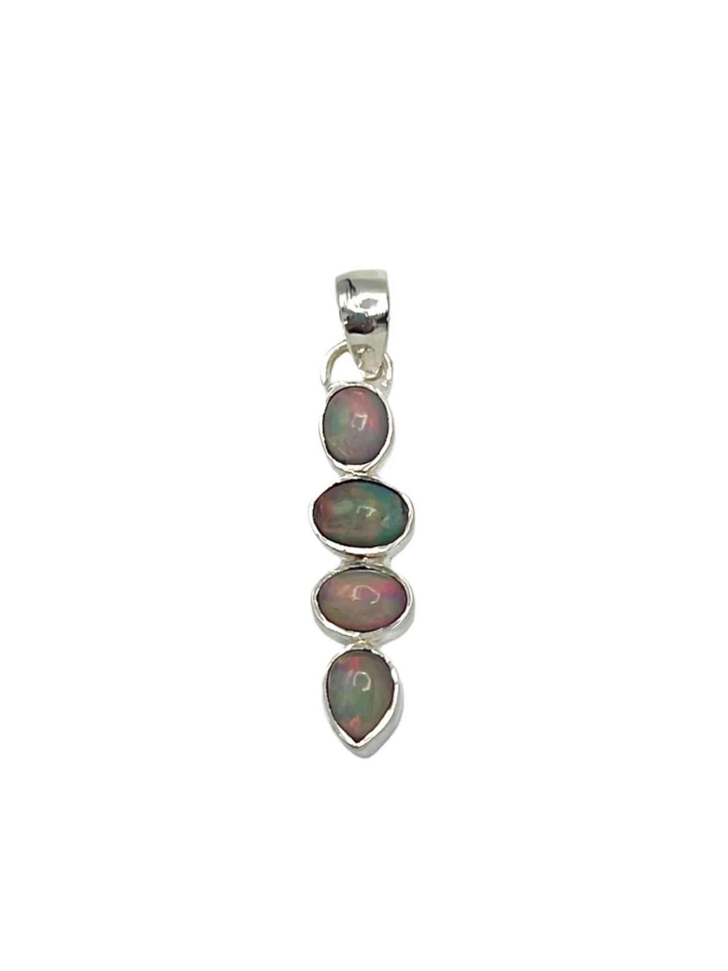 Sterling Silver Ethiopian Opal Pendants