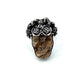 Bertha Skull Picture Jasper Ring