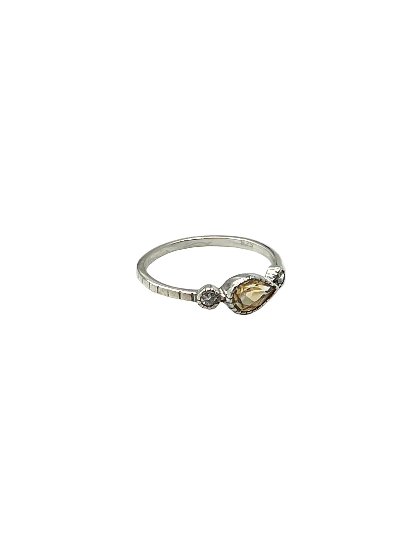 Teardrop Gemstone Rings