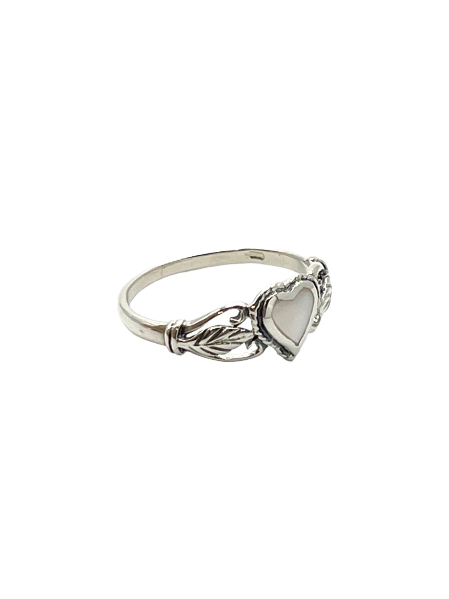 Sterling Silver Shell Heart Rings