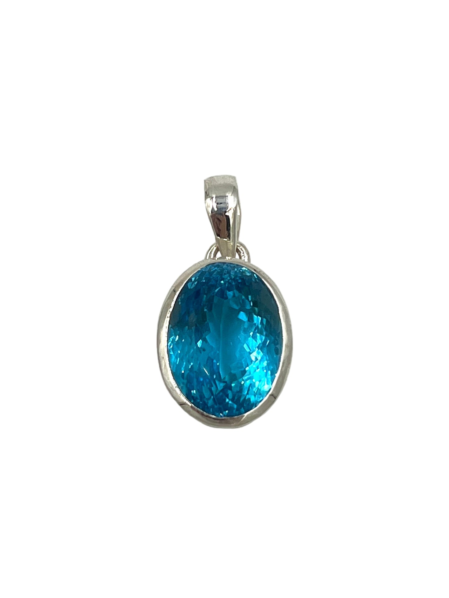 Swiss Blue Topaz Pendants