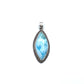 Sterling Silver Larimar Freeform Pendants