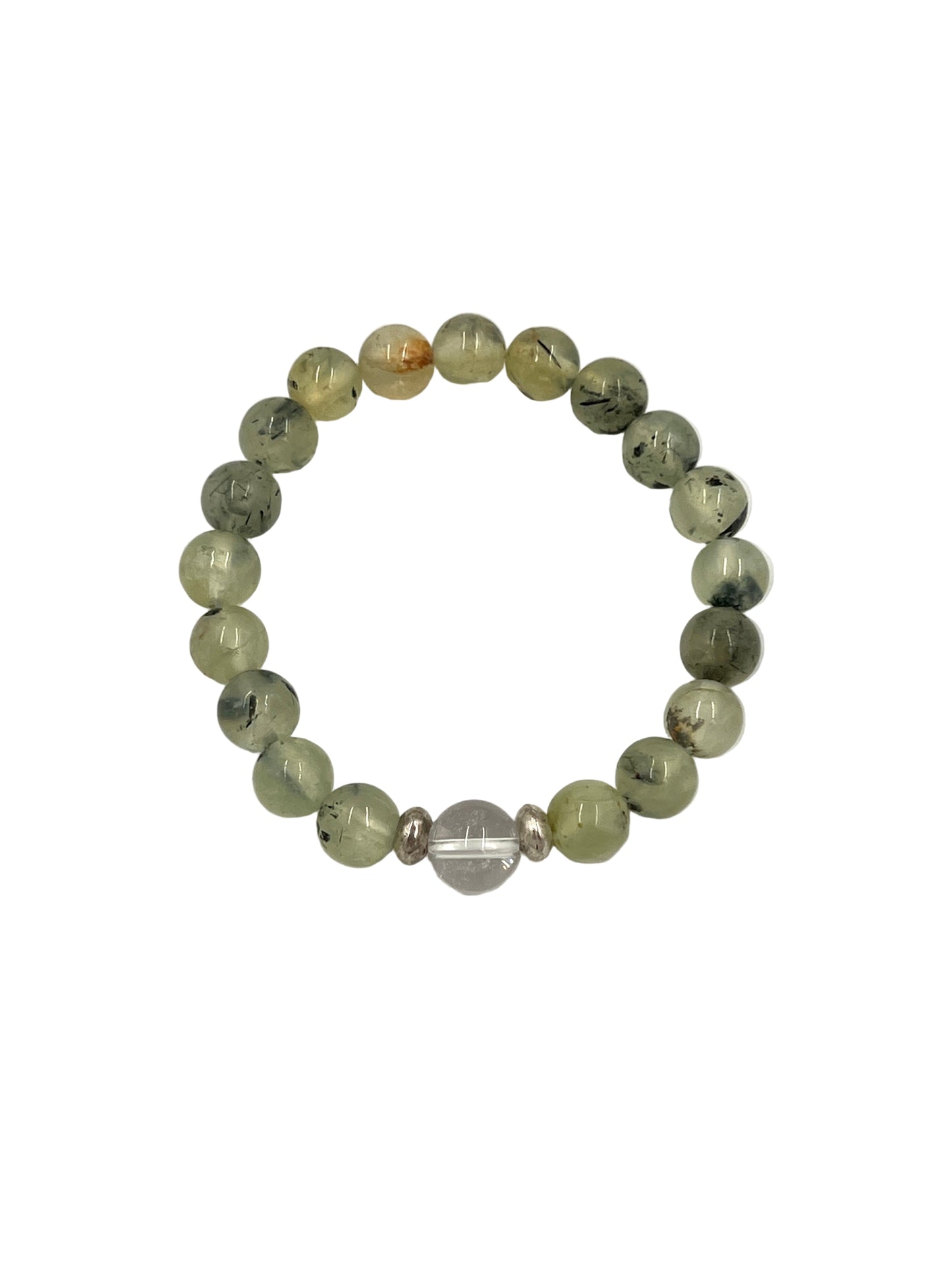 Prehnite & Epidote Stretchy Bracelet