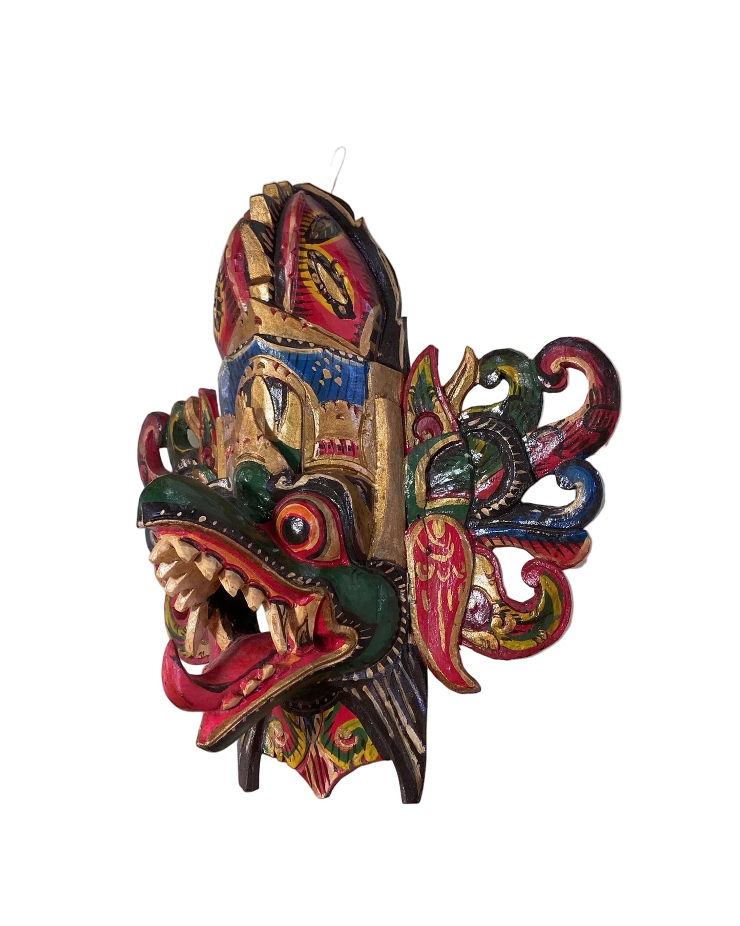 Hand Carved & Painted Garuda Masks