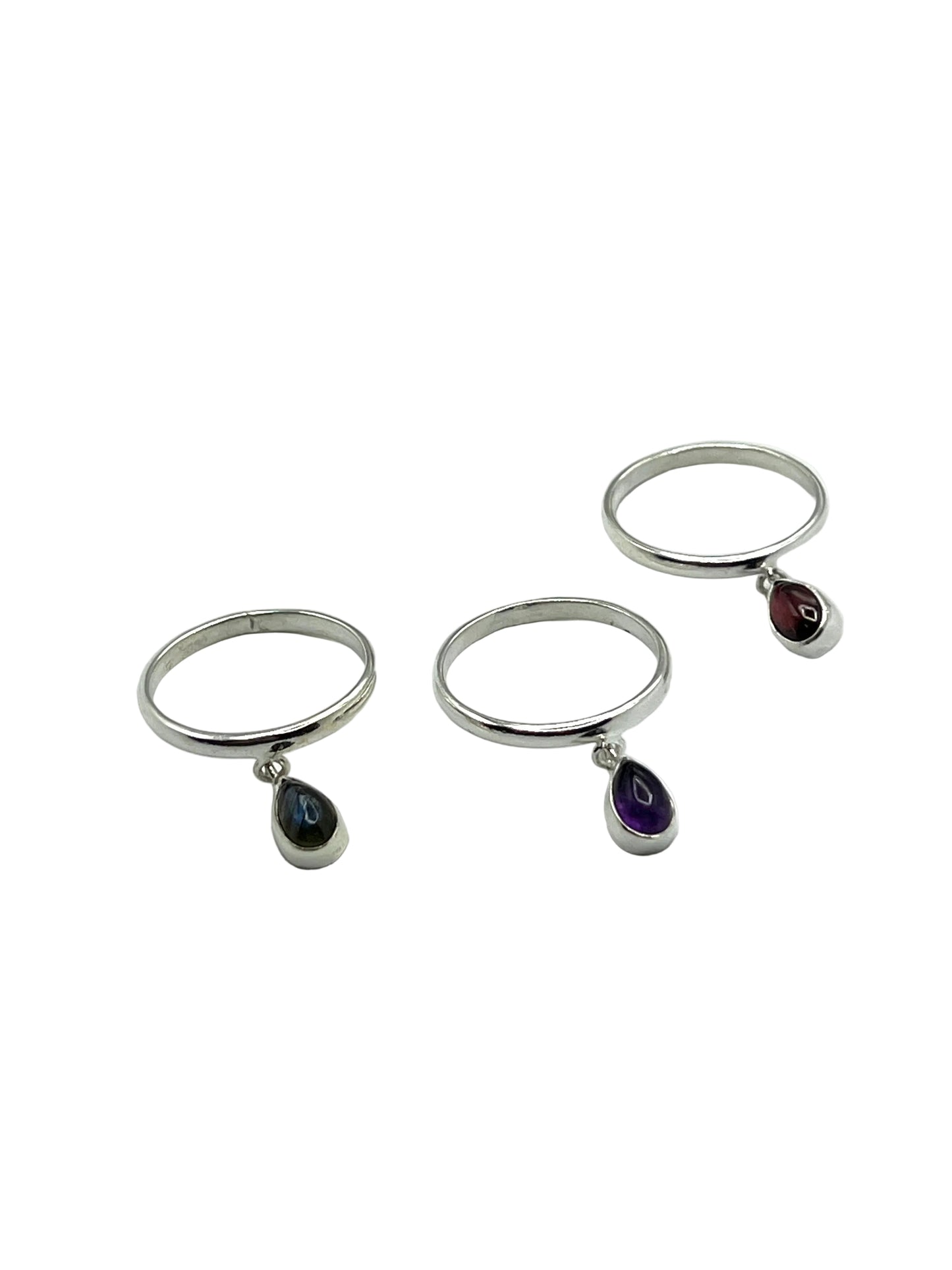 Dangle Gemstone Rings