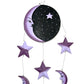 Purple Sun & Moon Painted Mobile