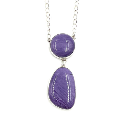 Sterling Silver Charoite Necklaces