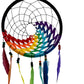 Rainbow Ribbon Dream Catchers