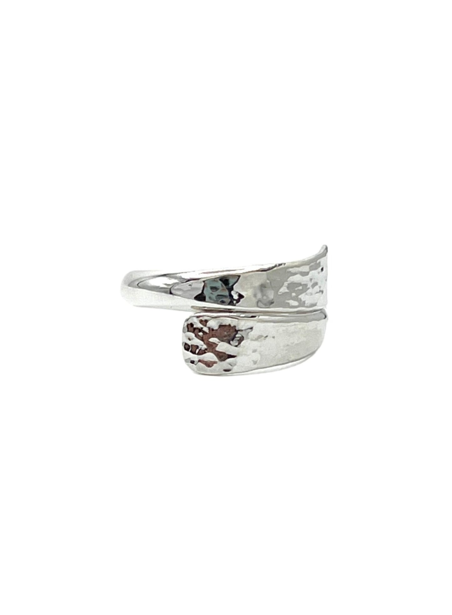 Sterling Silver Hammered Wrap Ring