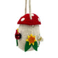 Hand felted Red Mushroom Bag