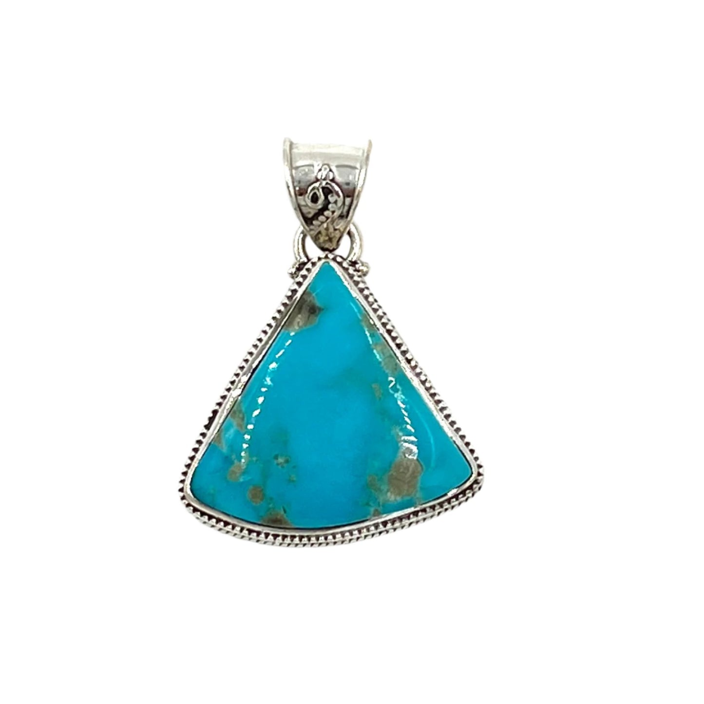 Sterling Silver Filigree Turquoise Pendant