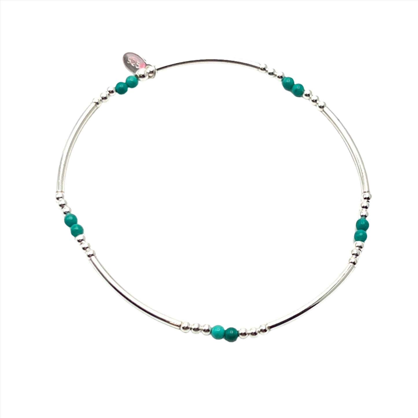 Sterling Silver Turquoise Beaded Bracelets