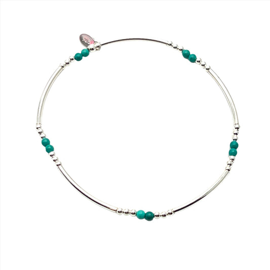 Sterling Silver Turquoise Beaded Bracelets