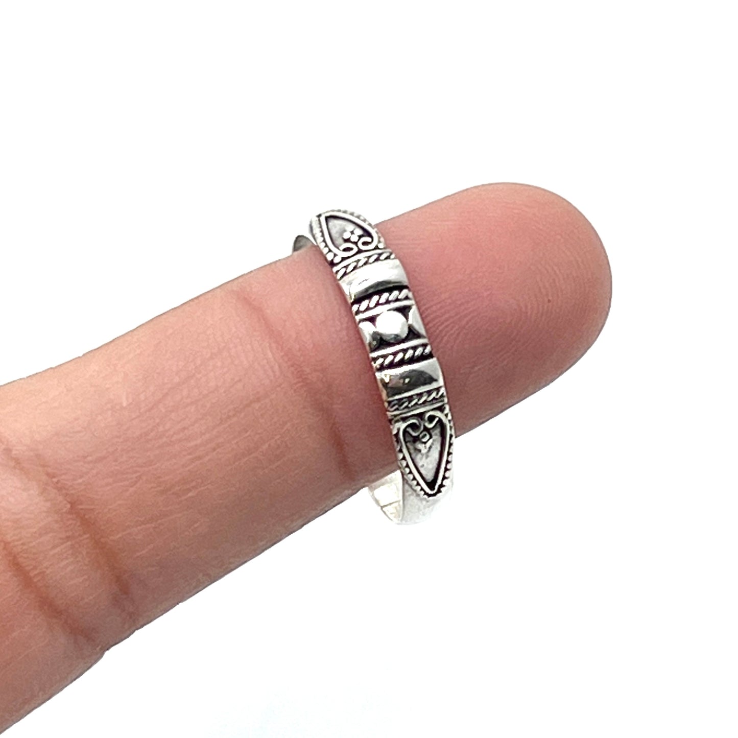 Sterling Silver Bali Symmetric Rings