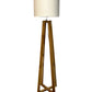 Teak Triangular Floor Lamp
