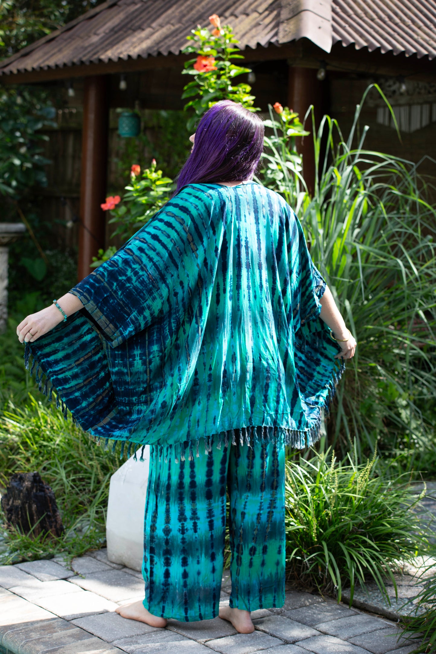 Tie Dyed Frill Jacket