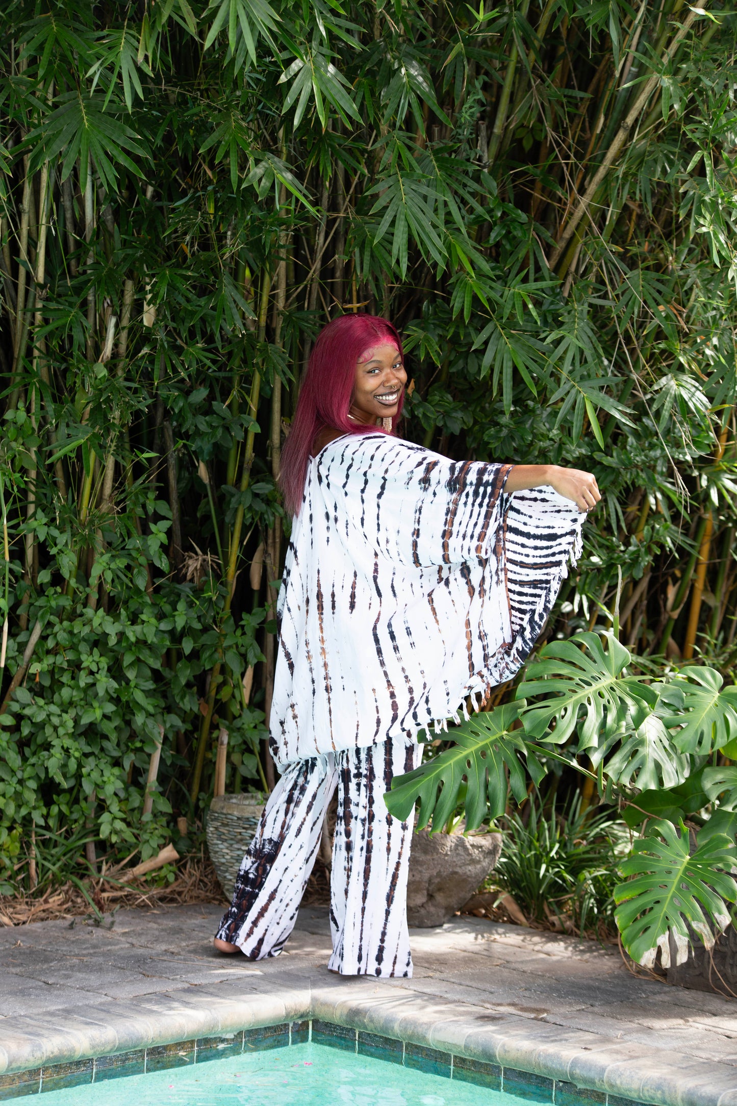 Tie Dyed Frill Jacket