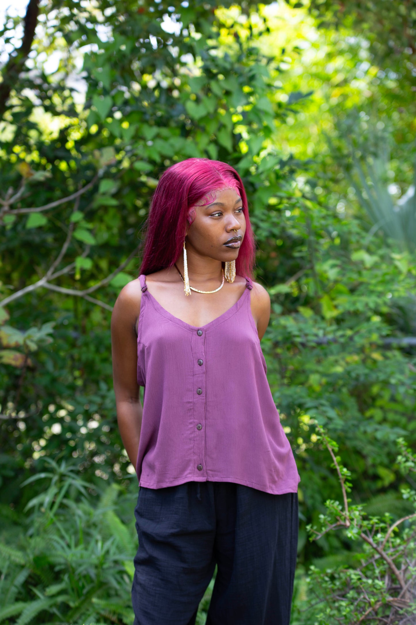 Button Tank Top