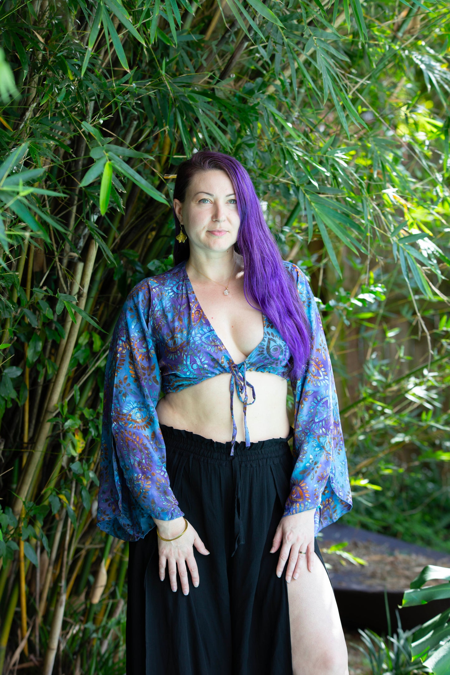 Hand Batiked Crop Blouse