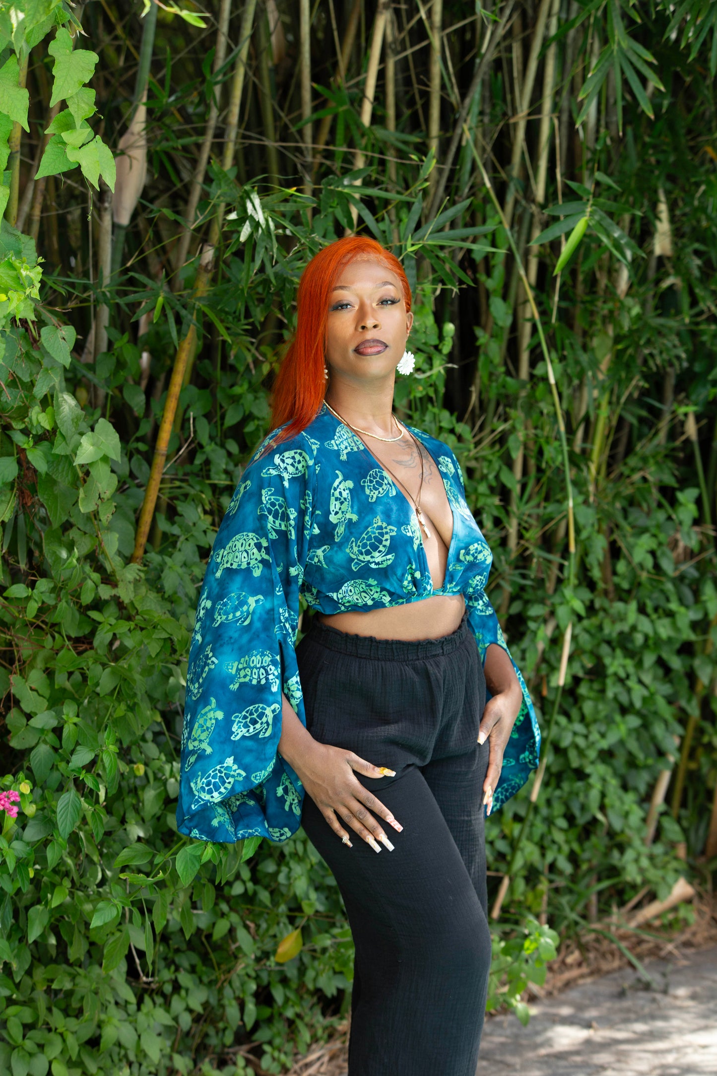 Hand Batiked Crop Blouse