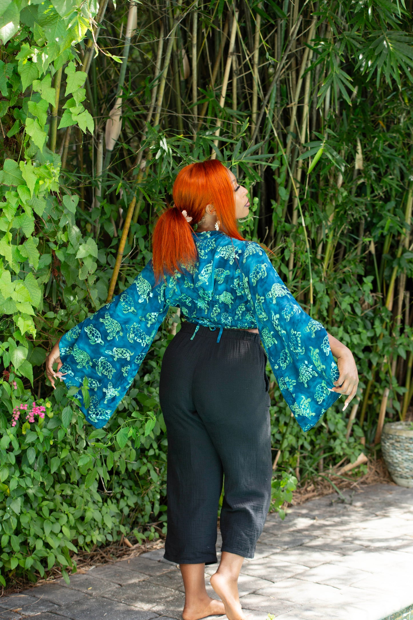 Hand Batiked Crop Blouse