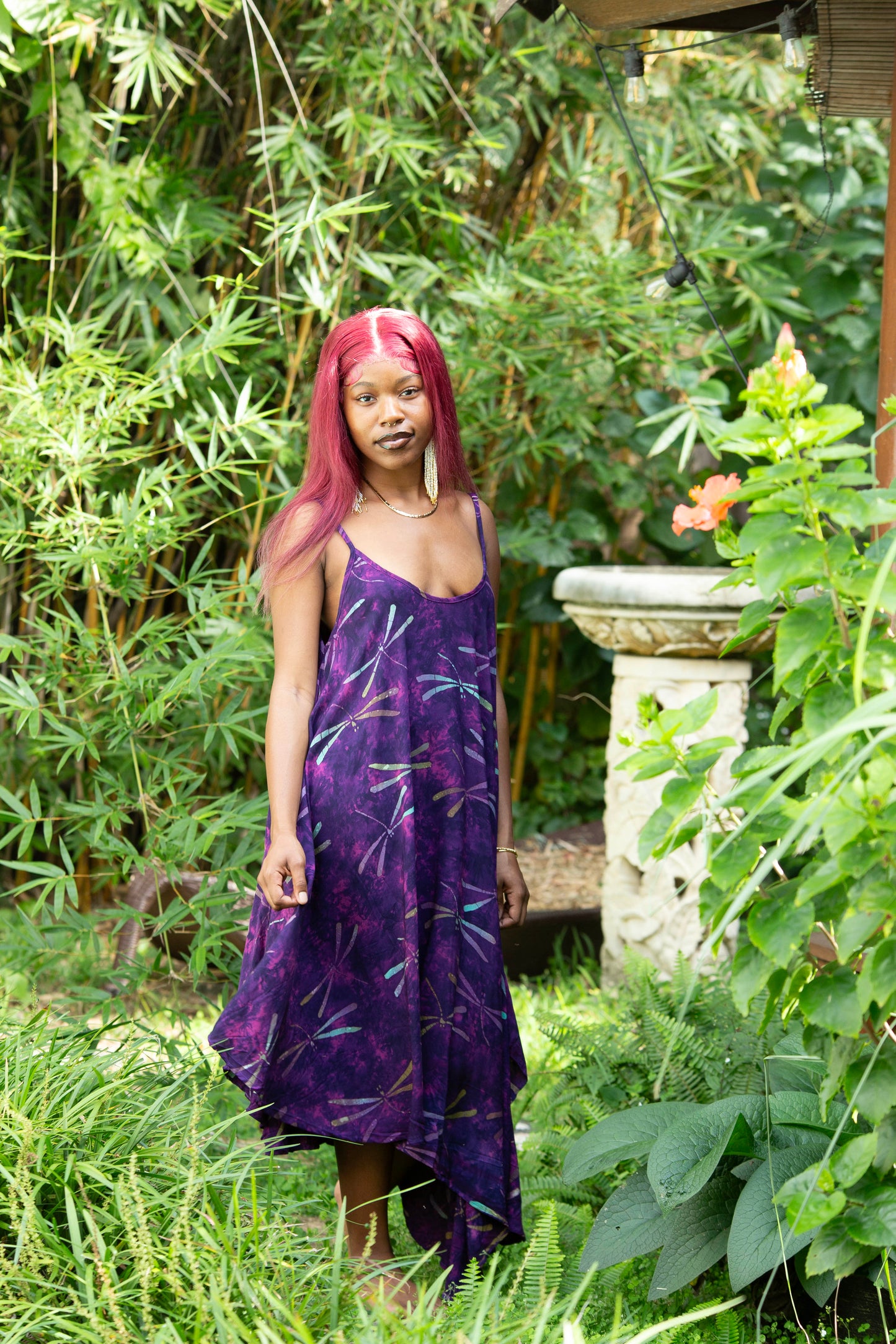 Hand Batiked Spaghetti Strap Dress