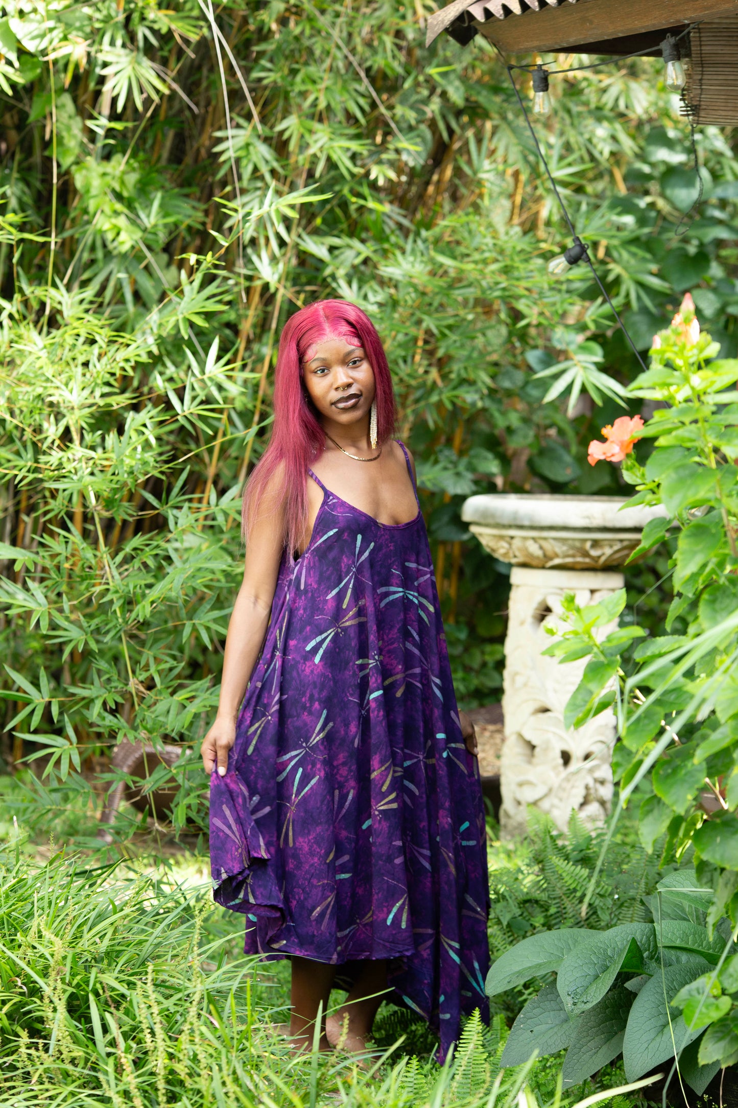 Hand Batiked Spaghetti Strap Dress