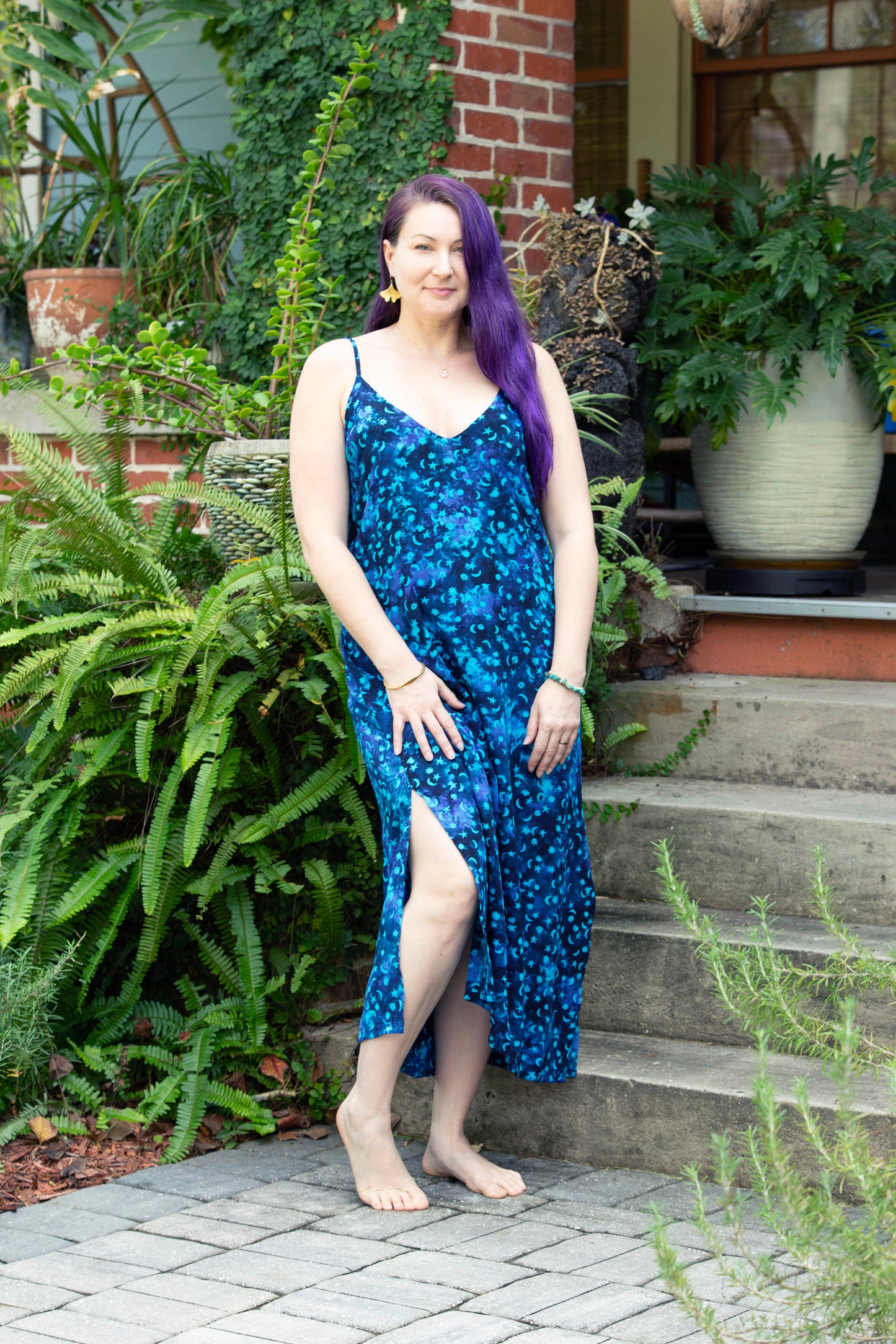 Hand Batiked Long Dress