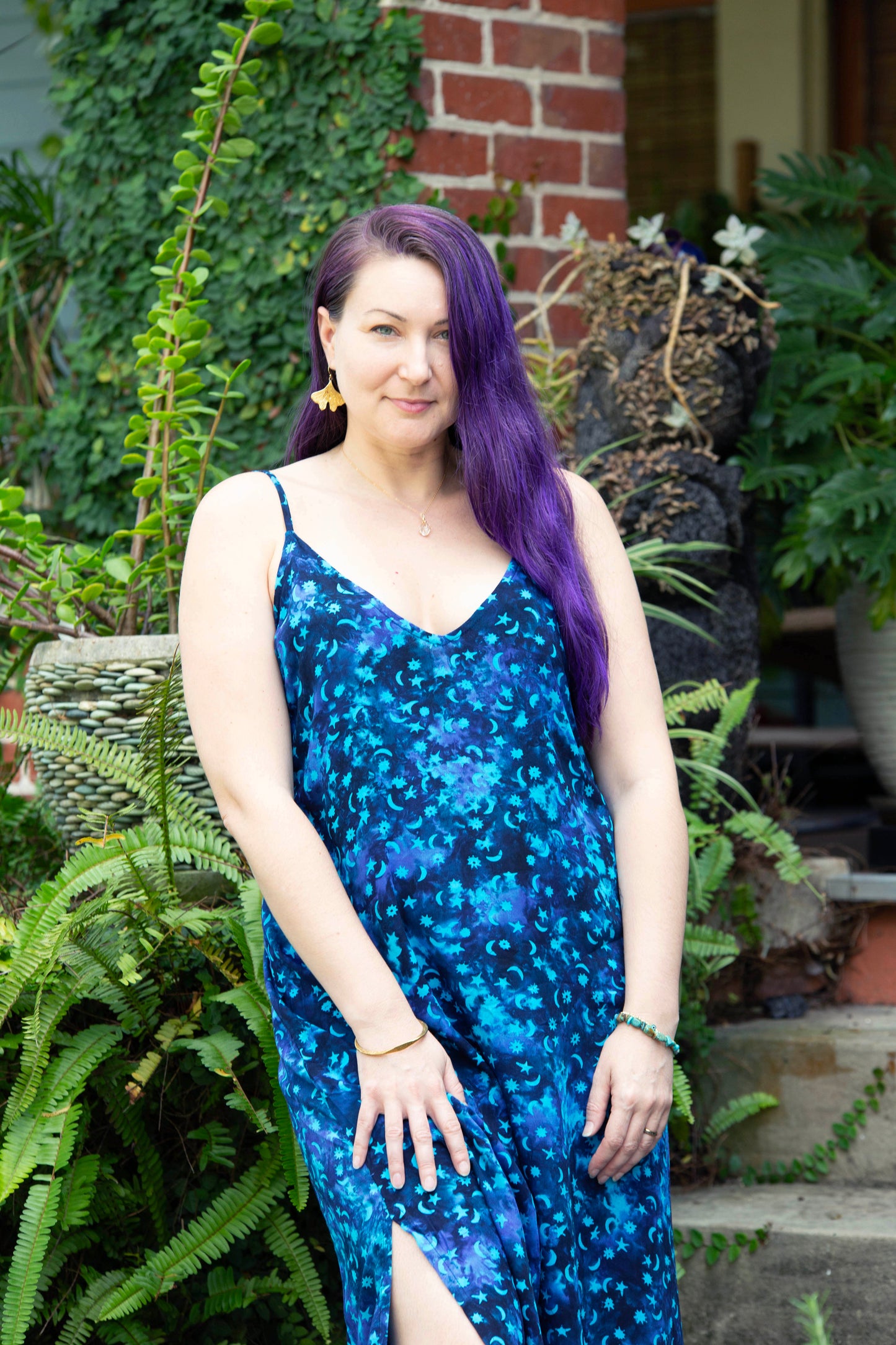 Hand Batiked Long Dress