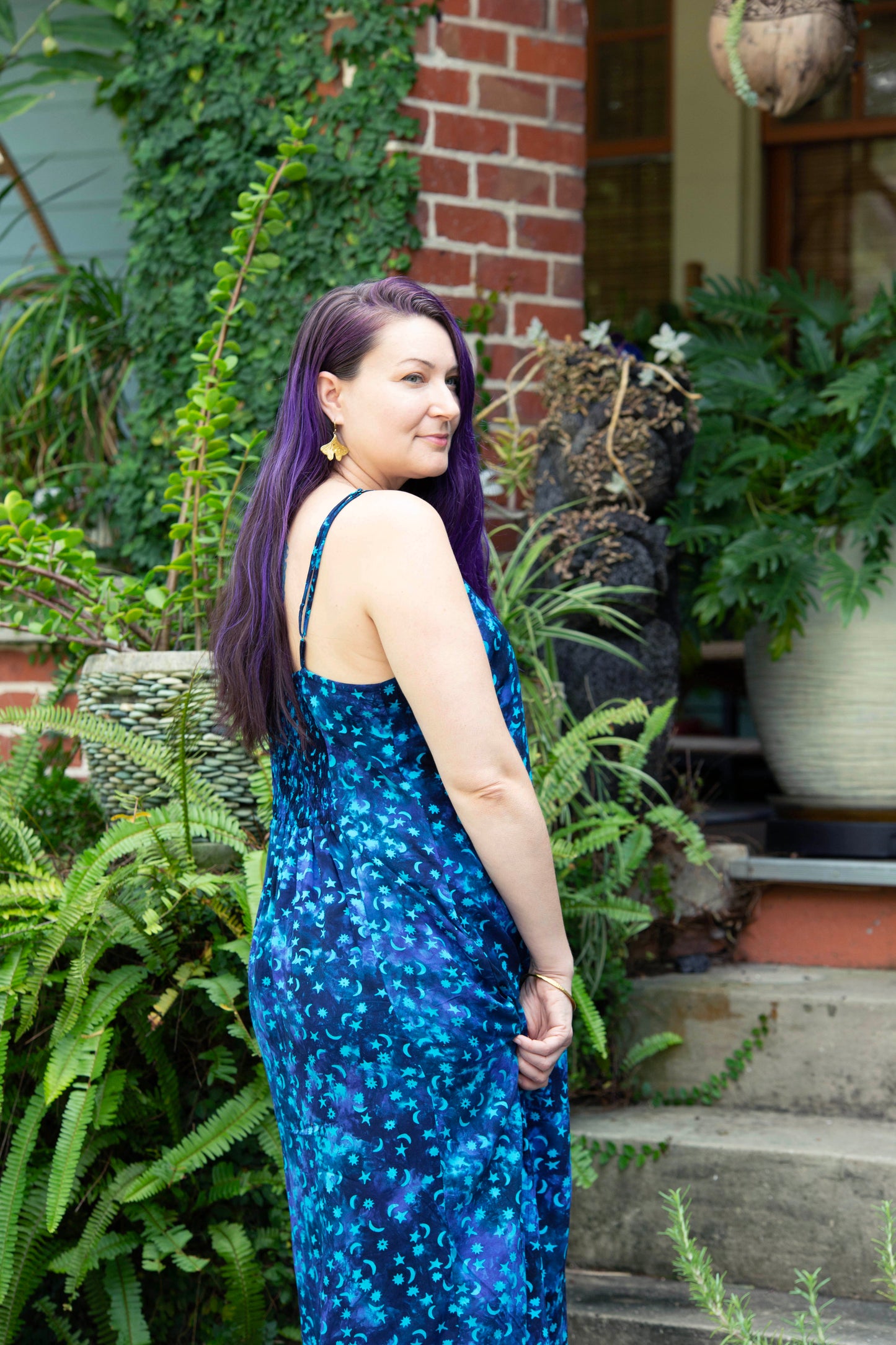 Hand Batiked Long Dress