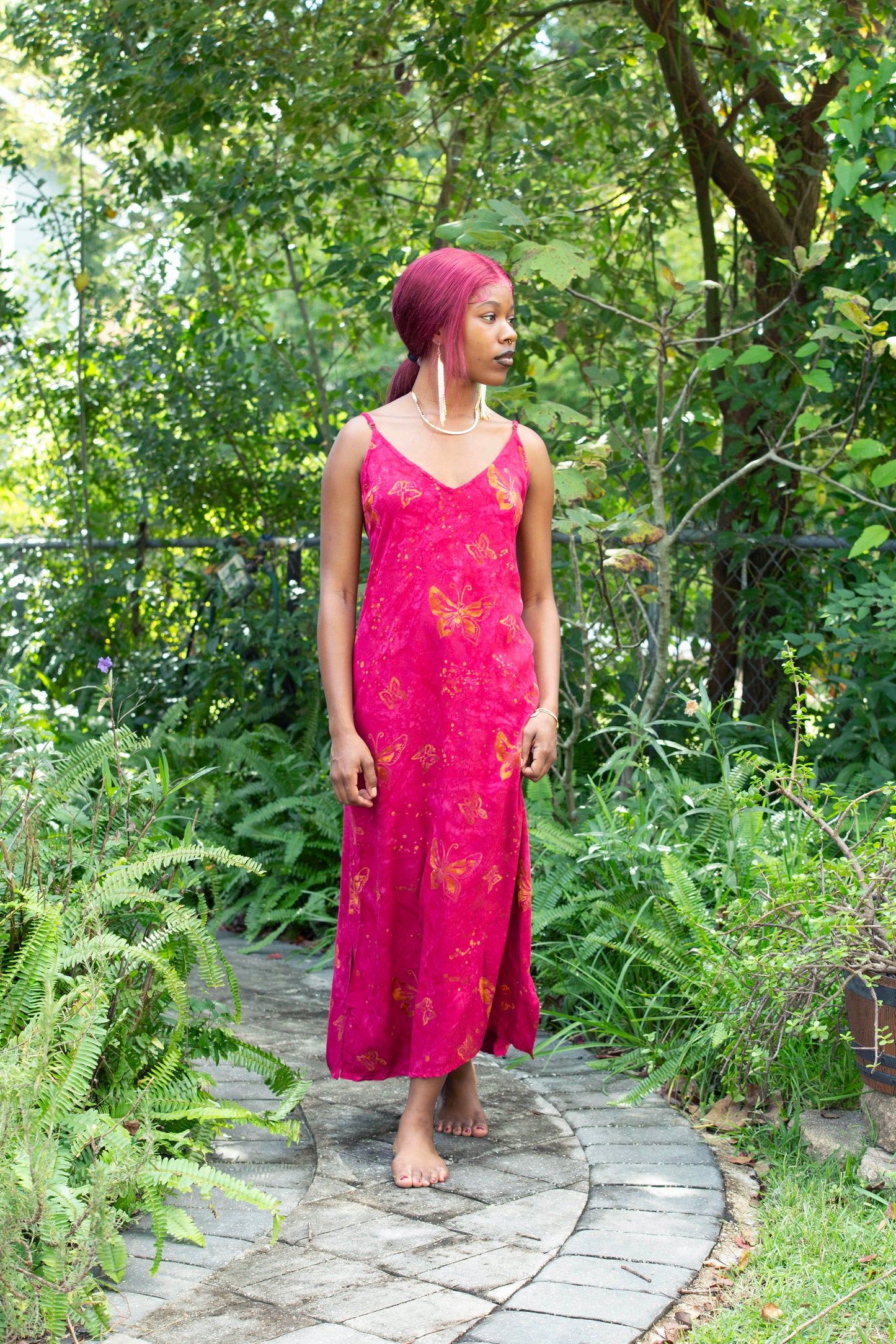 Hand Batiked Long Dress